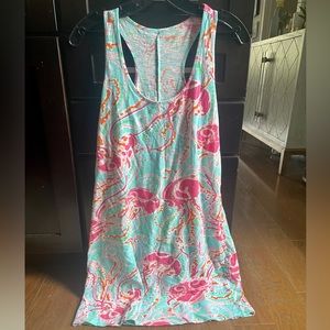 Lilly Pulitzer jellyfish cotton swim cover, Small